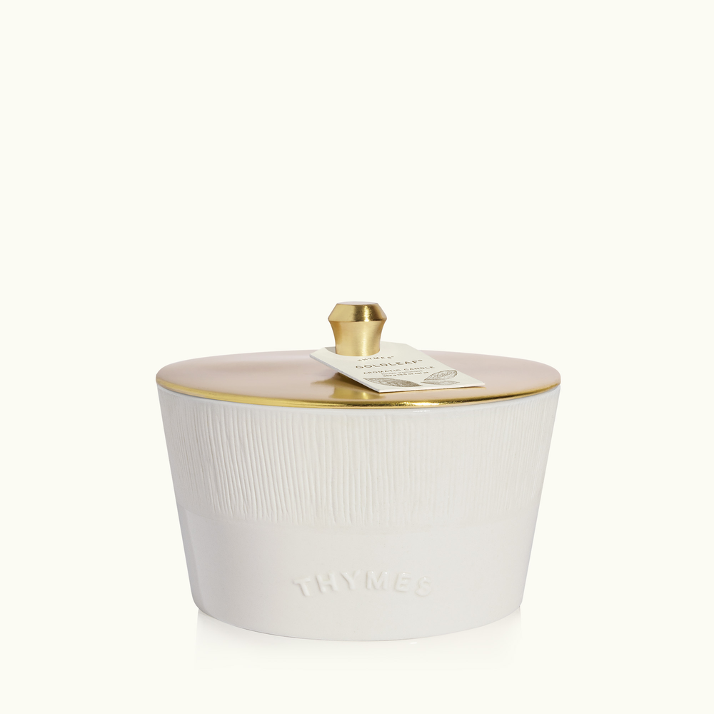 Thymes GoldLeaf 3-Wick Candle image number 0